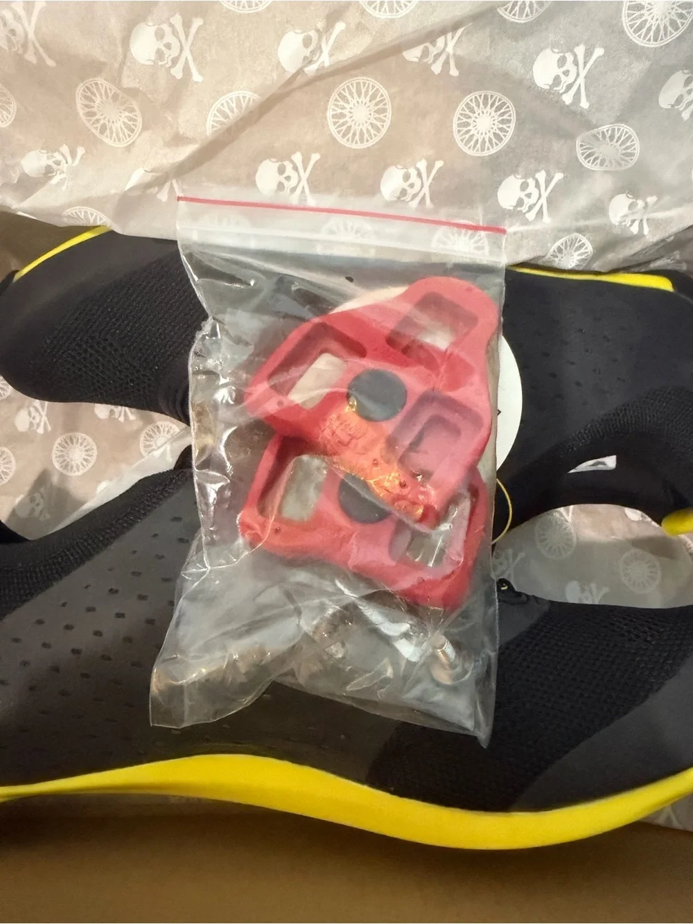 soulcycle Women’s Black Cycling Shoe with Yellow Trim and BOA